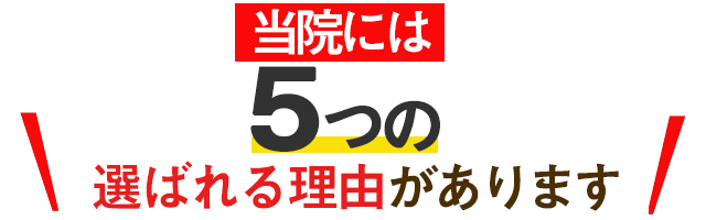 5つの選ばれる理由