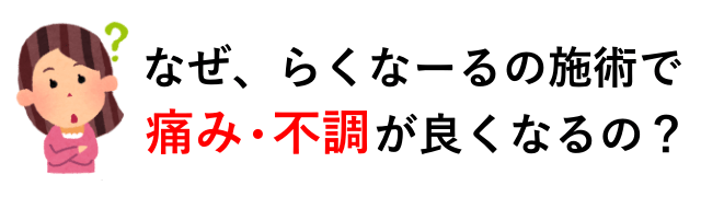 温熱整体でなぜ良くなるの?