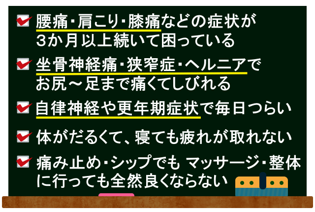 お困りの症状