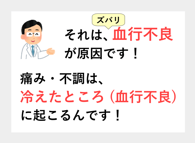 血行不良が原因